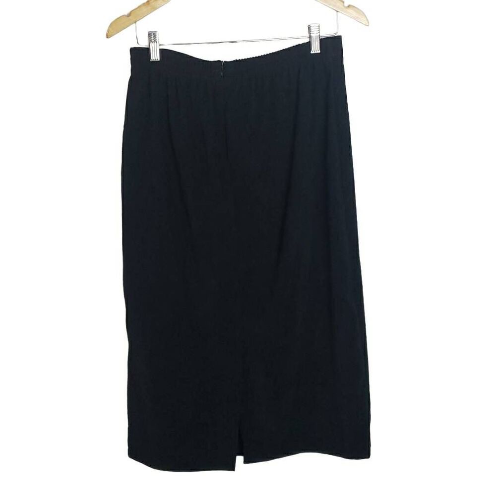 Black Long Polyester Skirt 12